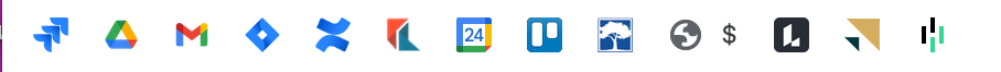 Icon only bookmarks Google Chrome