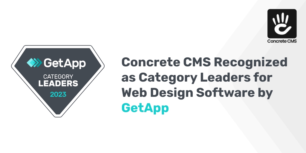 Concrete CMS Recognized by GetApp For Exceptional Performance in Multiple Software Categories