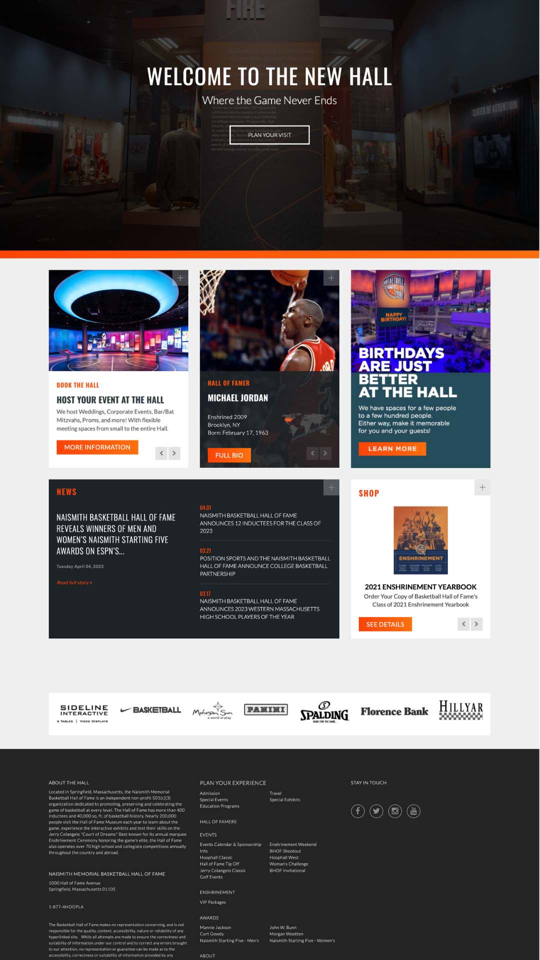 Basketball Hall Of Fame Website