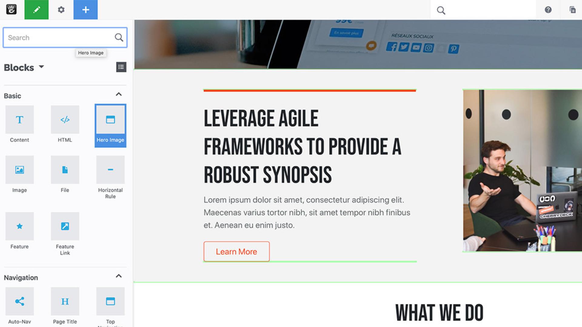 Editing Toolbar for Concrete CMS