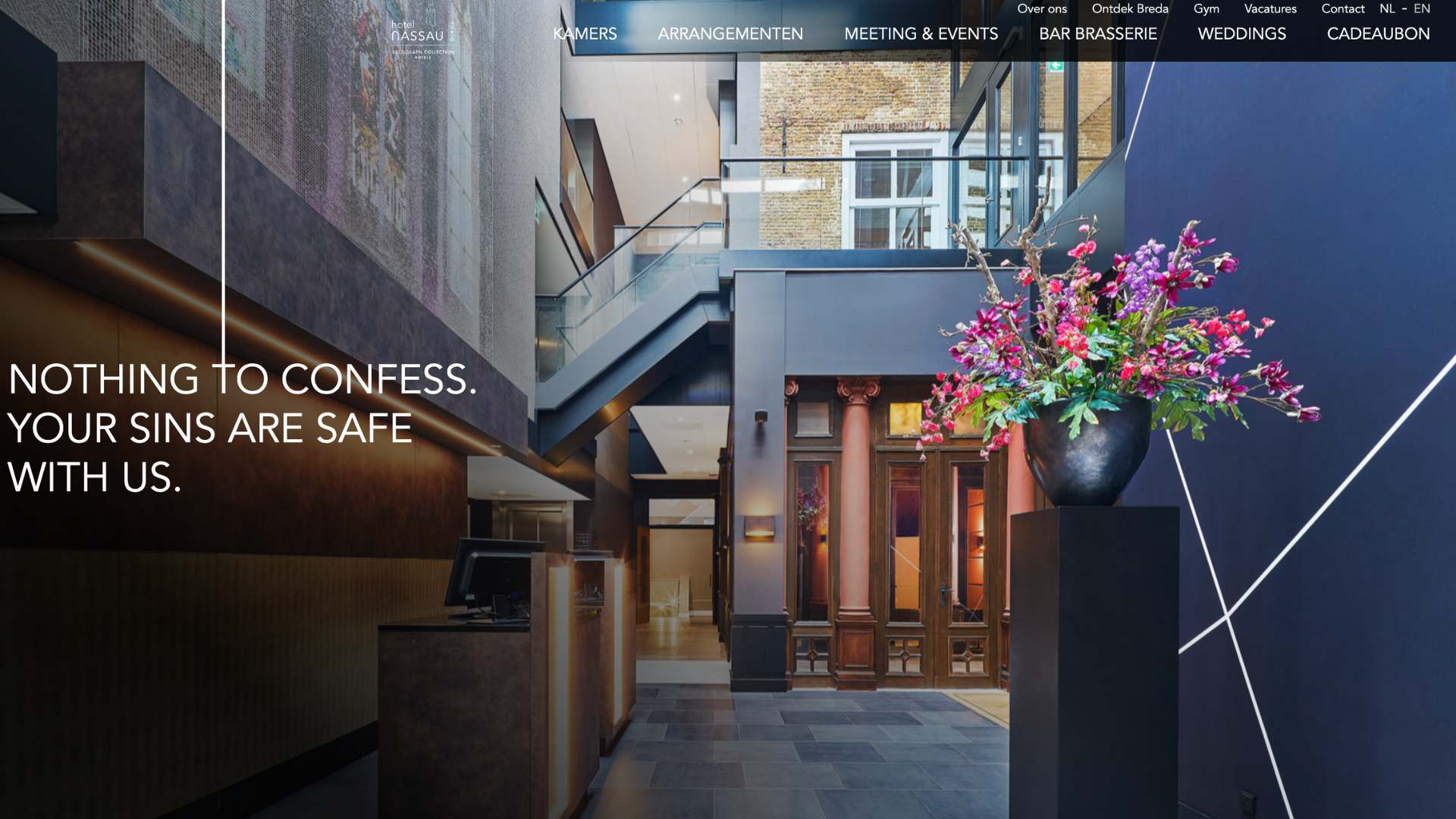 Hotel Nassau, Breda Website